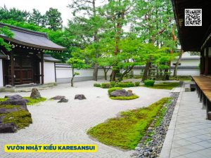karesansui garden japan, Vườn nhật kiểu karesansui