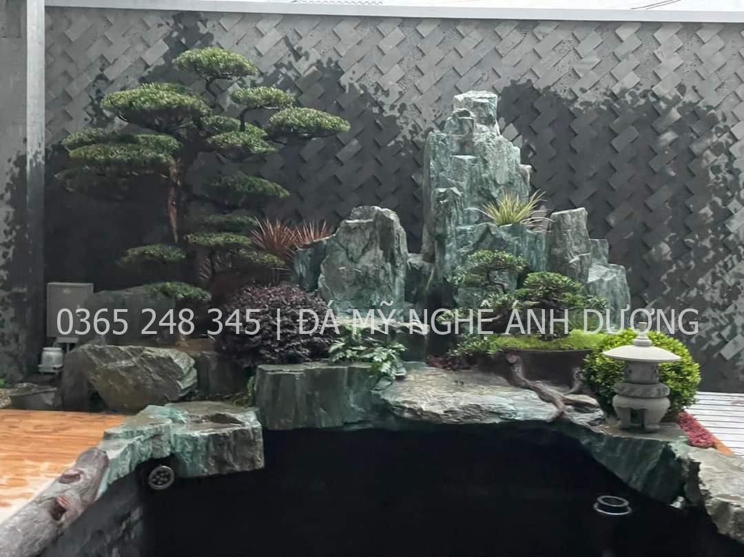 Quy trình thi công hòn non bộ tam sơn đá xanh tại Hòa Bình Quy trình thi công hòn non bộ tam sơn đá xanh tại Hòa Bình