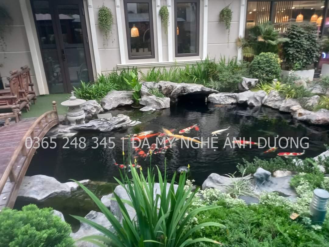 Cách trang trí hồ cá
