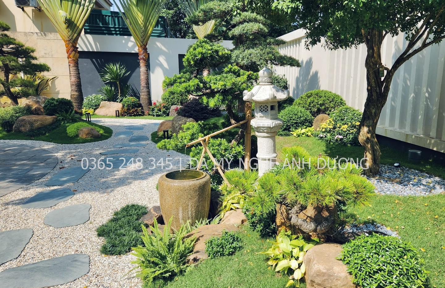 Mẫu thiết kế cho sân vườn nhỏ đẹp có tiểu cảnh