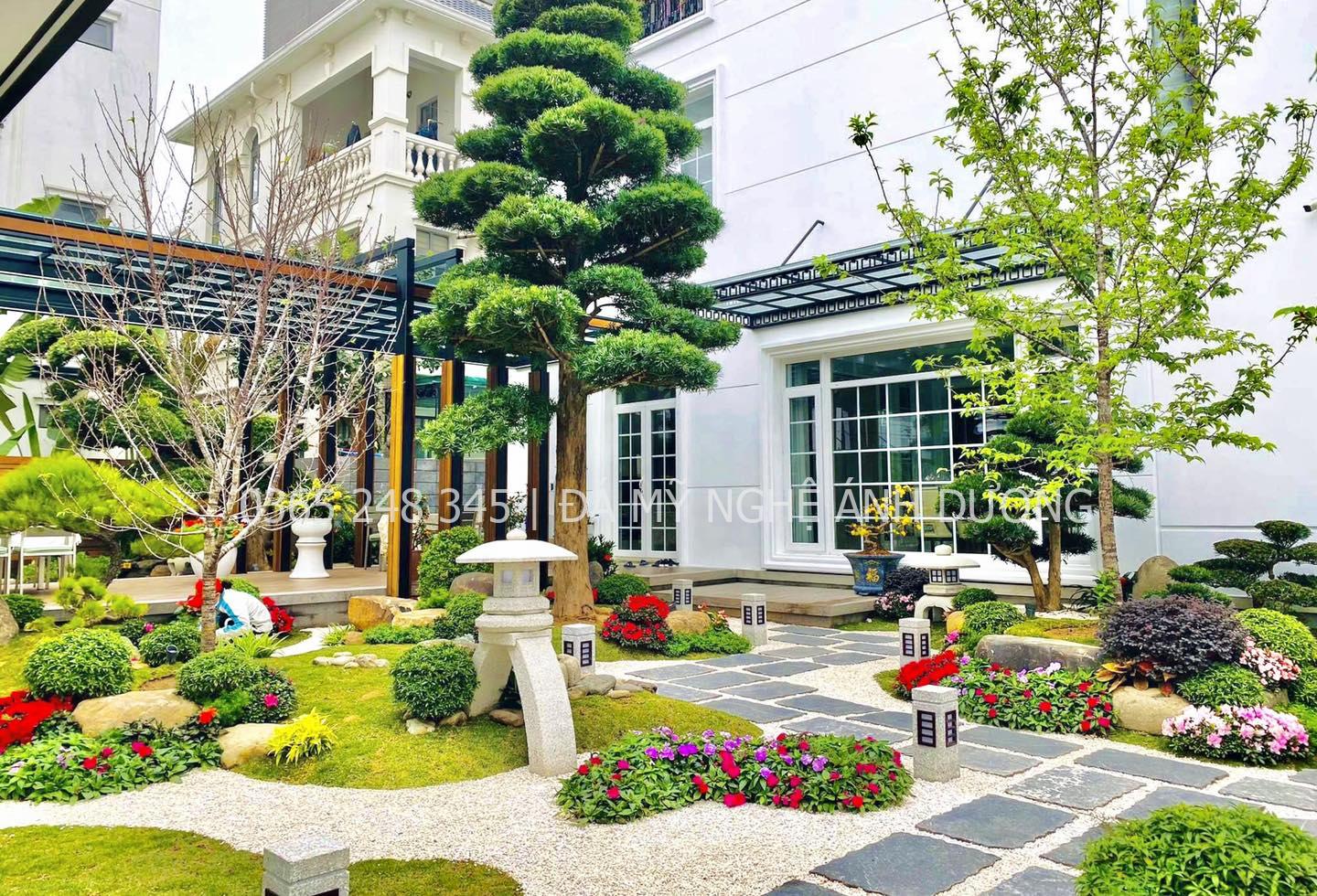 Thi công sân vườn Vĩnh Phúc phong cách hiện đại