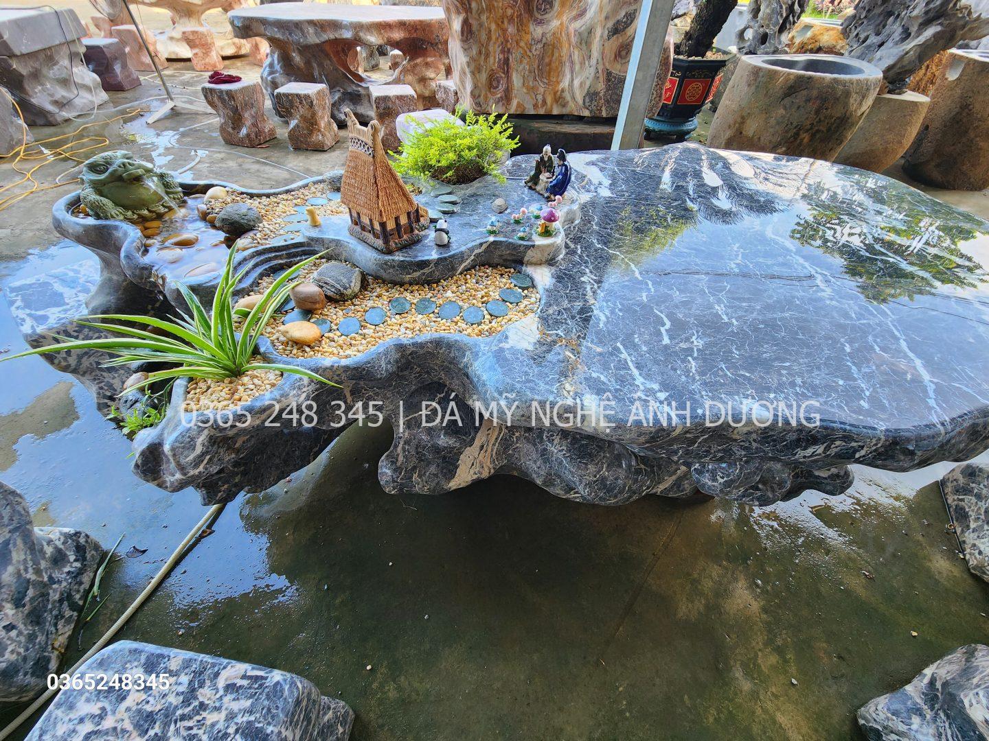 Bàn ghế đá tự nhiên Tây Ninh