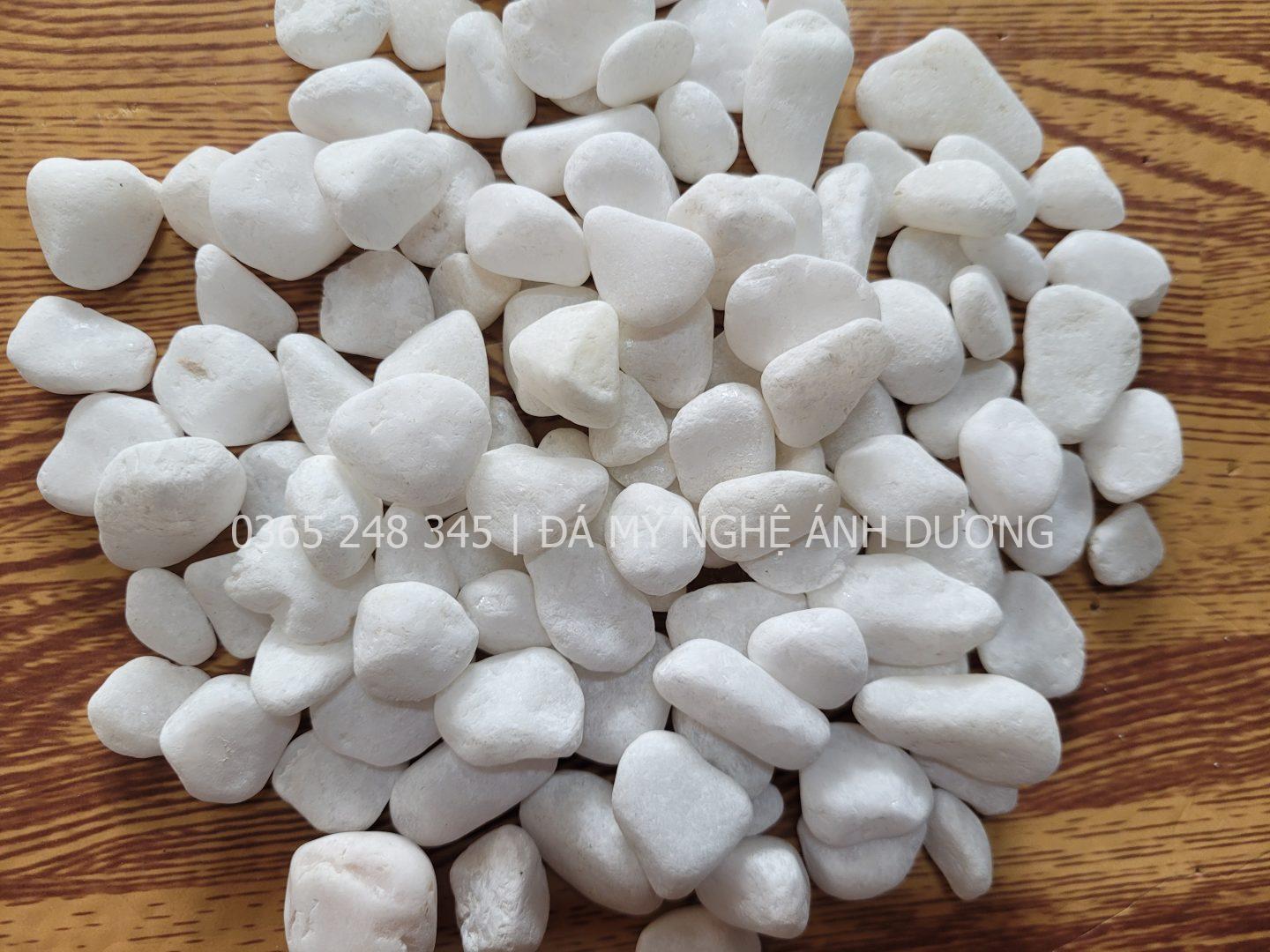 Sỏi trắng trang trí sân vườn