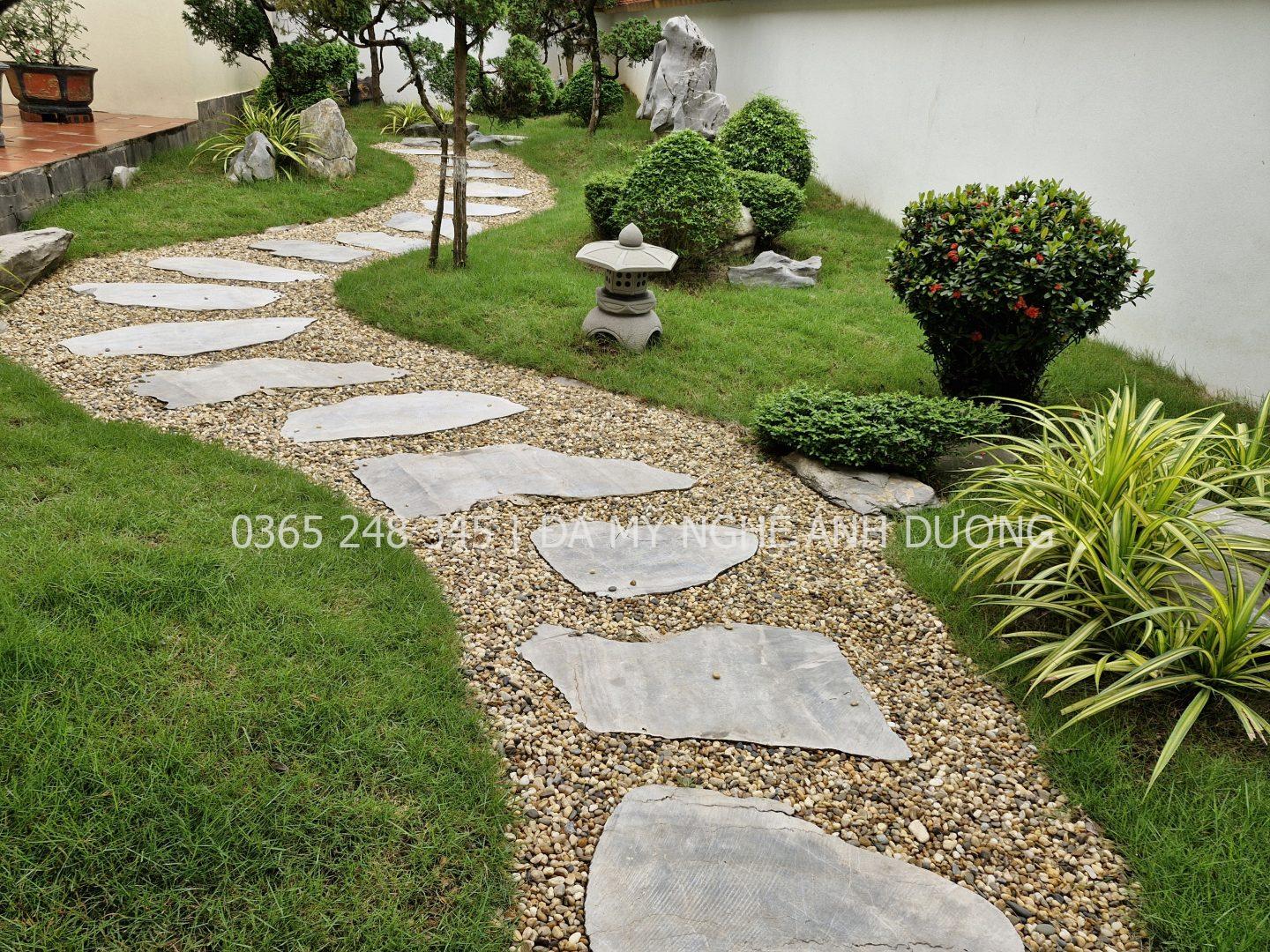 Lát đá bước dặm sân vườn