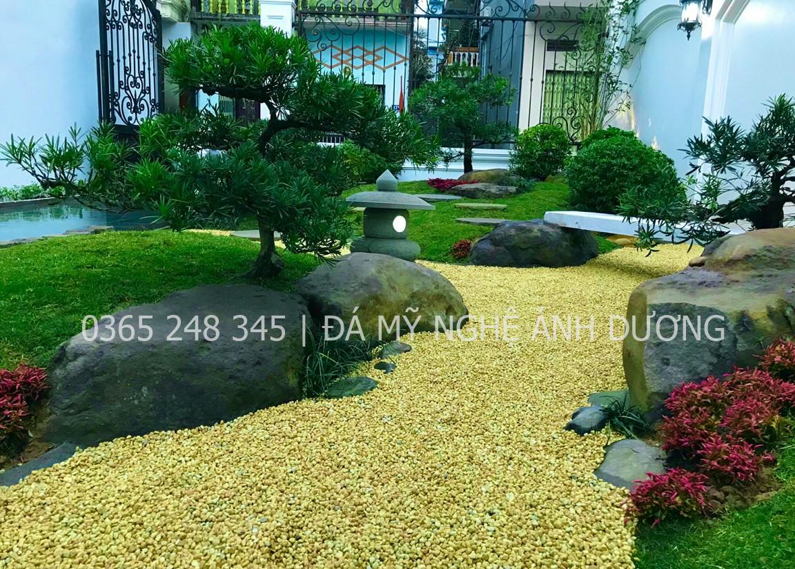 Đá sỏi rải sân vườn