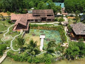 Thi công sân vườn homestay